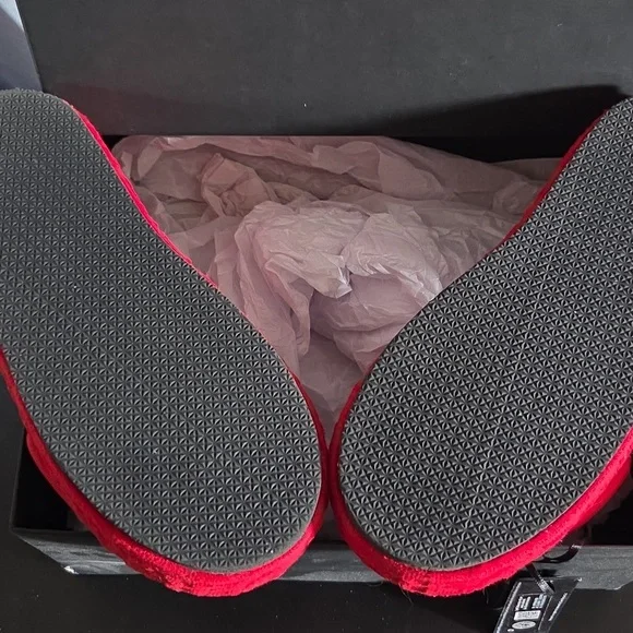 Versace Red and Gold Slides Unisex Full Inclusion - Picture 4 of 9